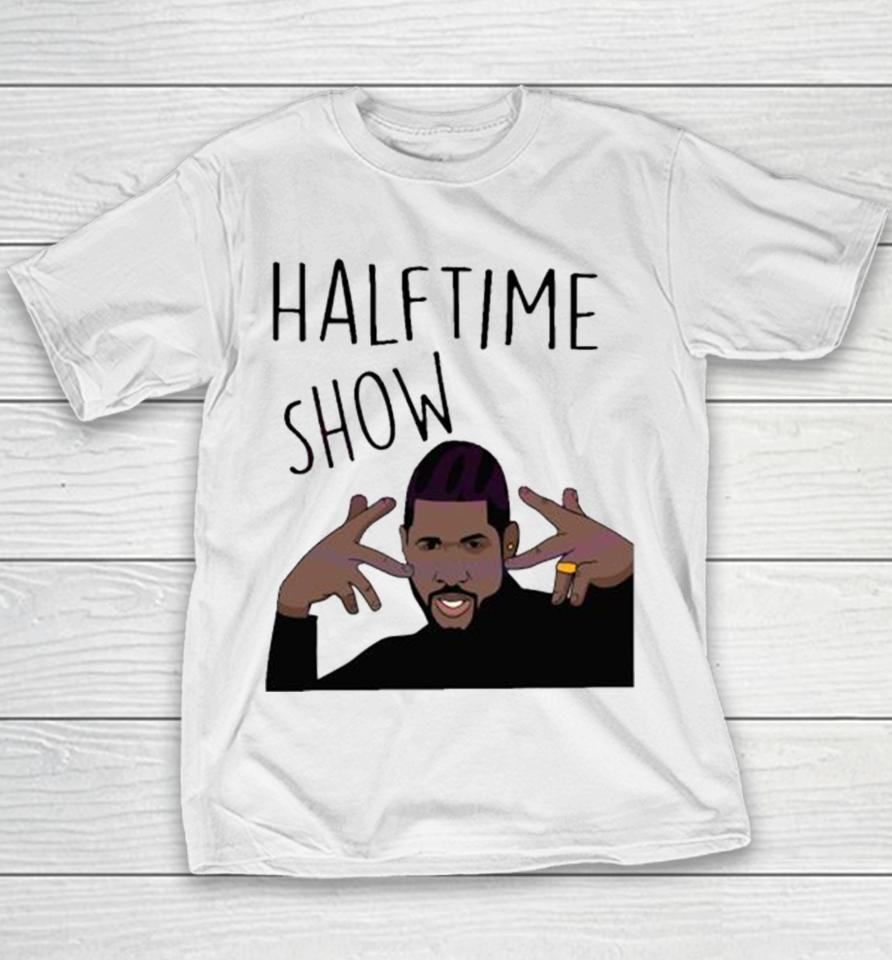 Usher Halftime Show Super Bowl Wear Gold Rings Youth T-Shirt