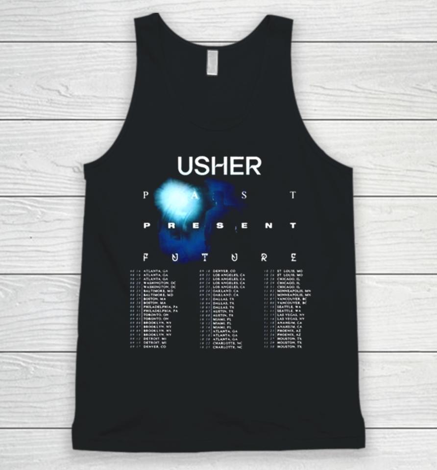 Usher Past Present Future 2024 Tour Performance Schedule Unisex Tank Top