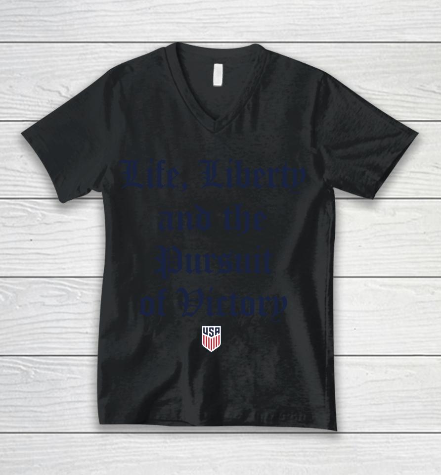 Usmnt Homage Life Liberty And The Pursuit Of Victory Unisex V-Neck T-Shirt