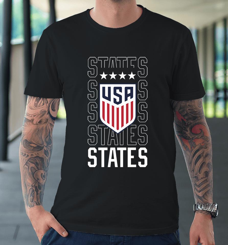 Uswnt Repeat States Premium T-Shirt