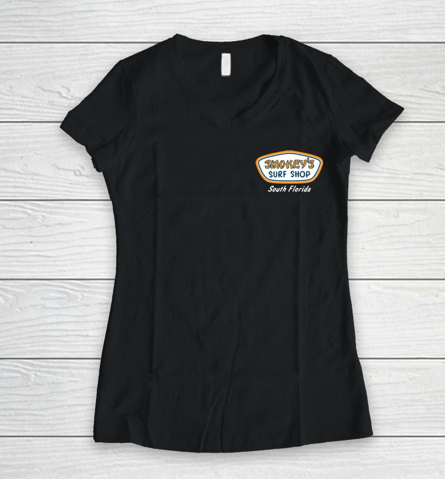 Ut Vol Shop Orange Bowl Champs Smokey's Surf Women V-Neck T-Shirt