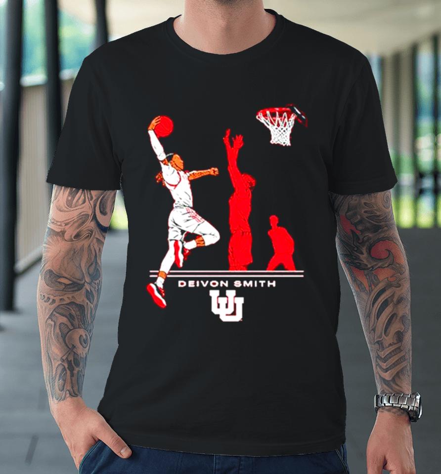 Utah Basketball Deivon Smith Superstar Pose Premium T-Shirt