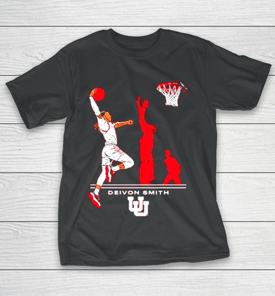 Utah Basketball Deivon Smith Superstar Pose T-Shirt