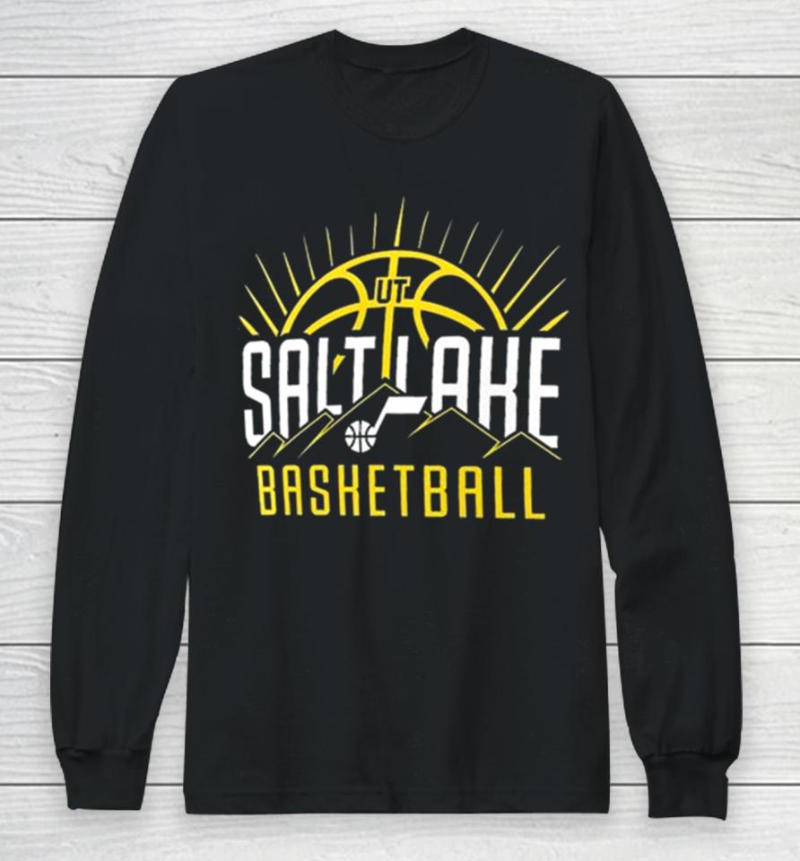 Utah Jazz Salt Lake Basketball Half Court Offense Long Sleeve T-Shirt