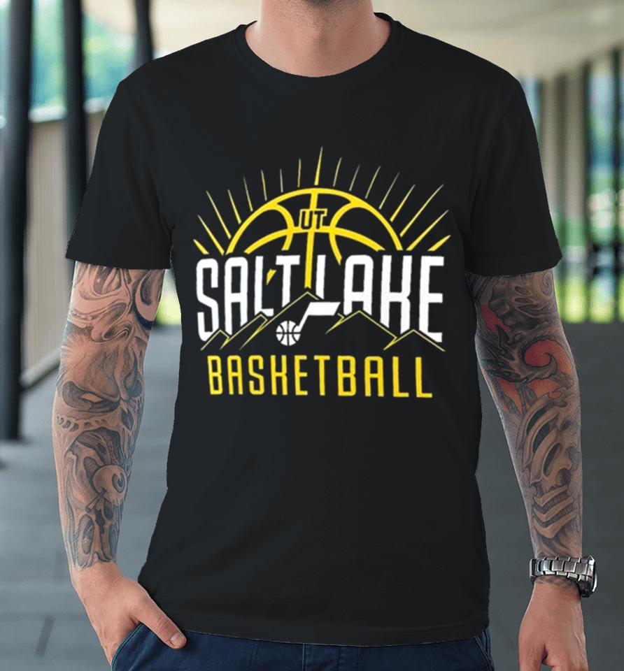 Utah Jazz Salt Lake Basketball Half Court Offense Premium T-Shirt
