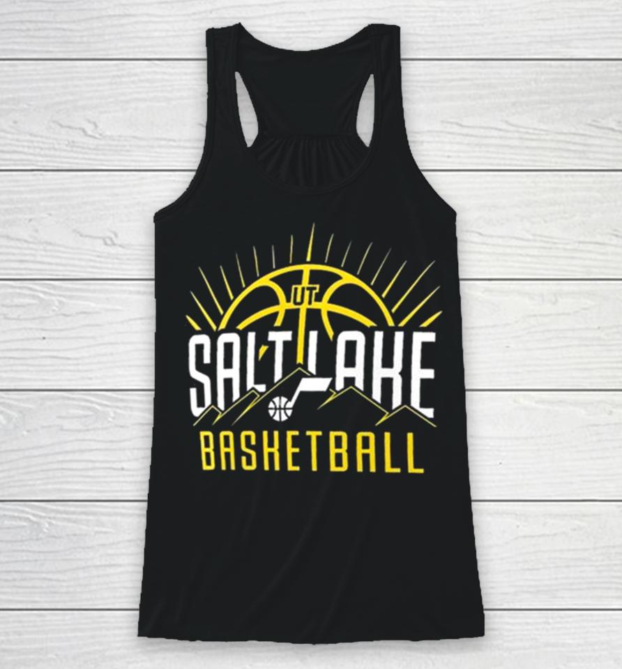 Utah Jazz Salt Lake Basketball Half Court Offense Racerback Tank