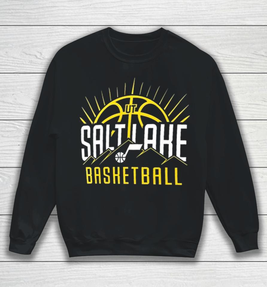 Utah Jazz Salt Lake Basketball Half Court Offense Sweatshirt
