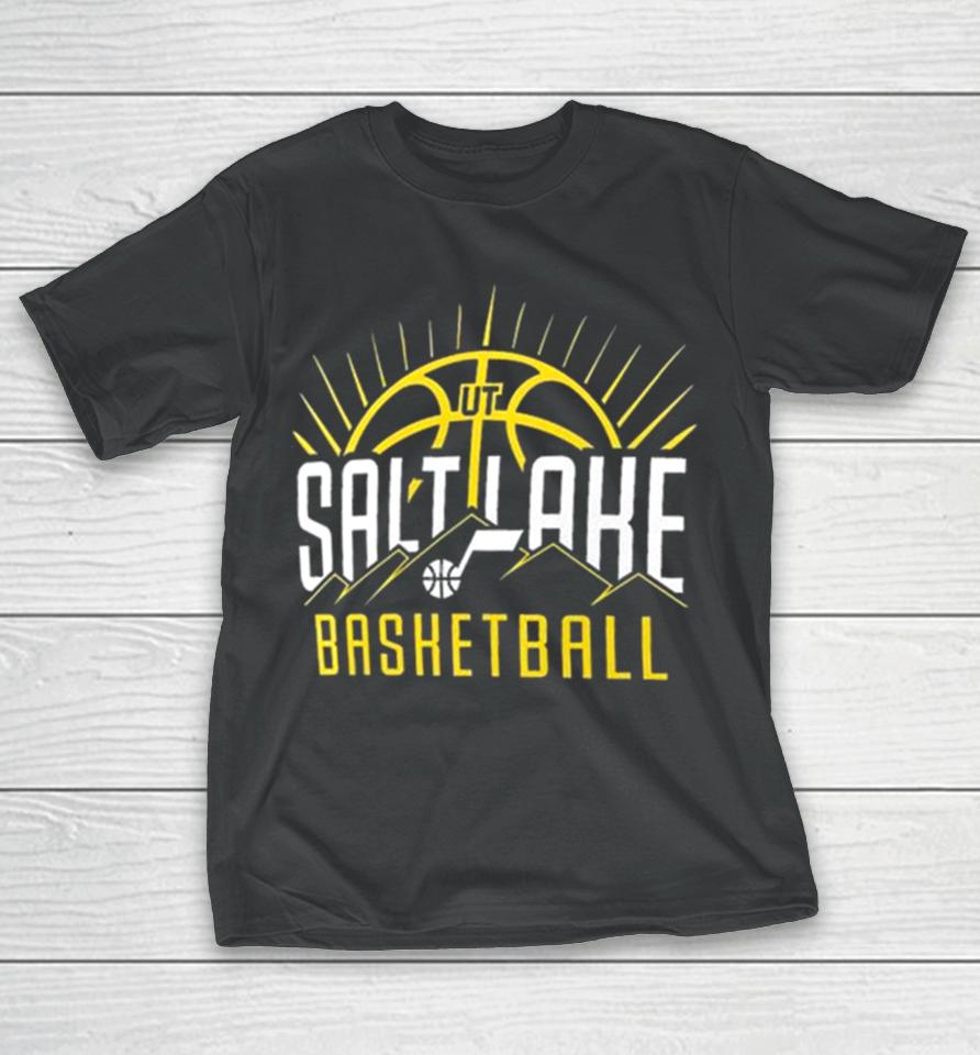 Utah Jazz Salt Lake Basketball Half Court Offense T-Shirt