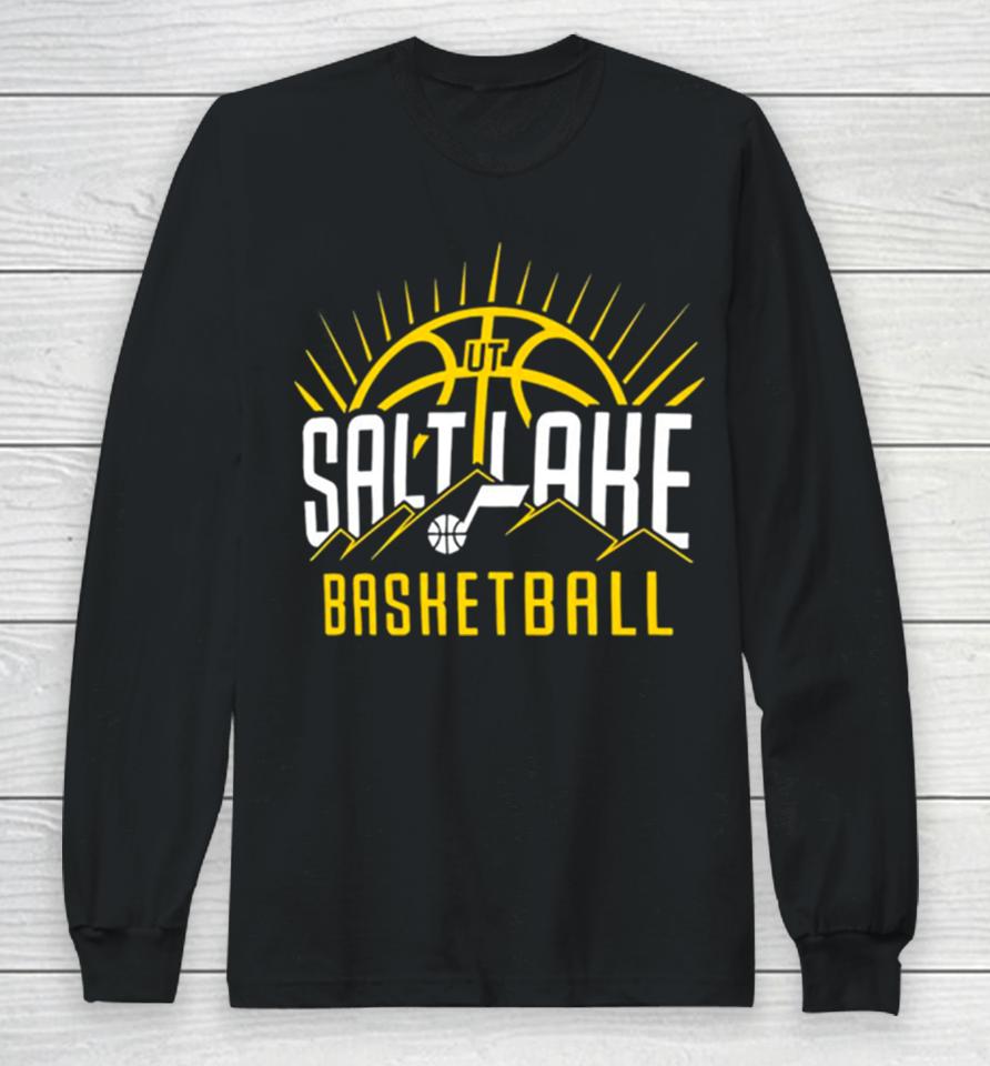 Utah Jazz Salt Lake Basketball Long Sleeve T-Shirt