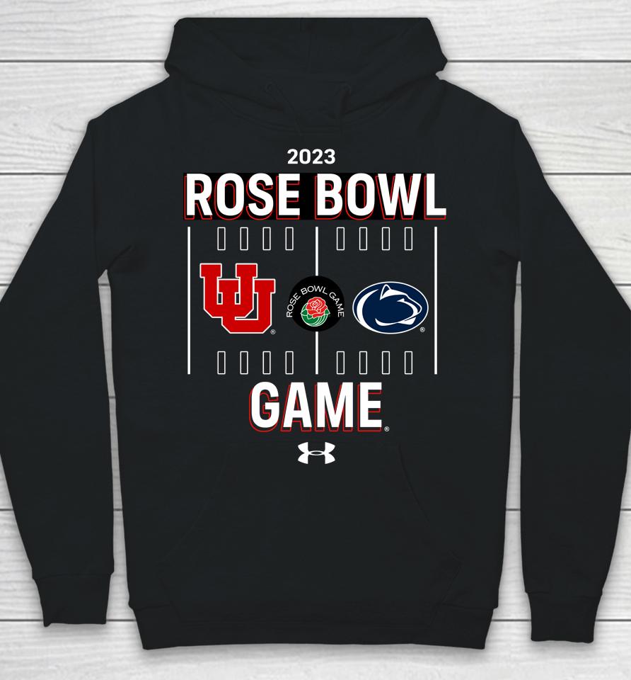 Utah Red Zone Shop Rose Bowl Game 2023 Utah Vs Penn State Matchup Hoodie