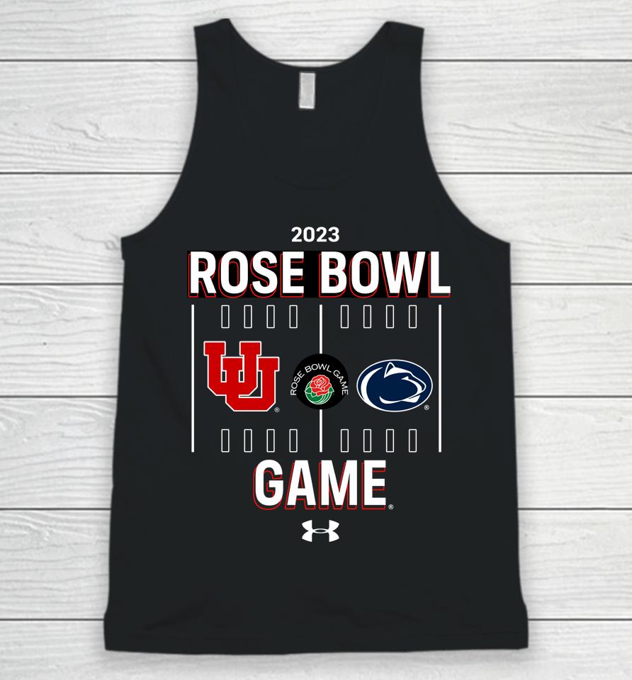 Utah Red Zone Shop Rose Bowl Game 2023 Utah Vs Penn State Matchup Unisex Tank Top