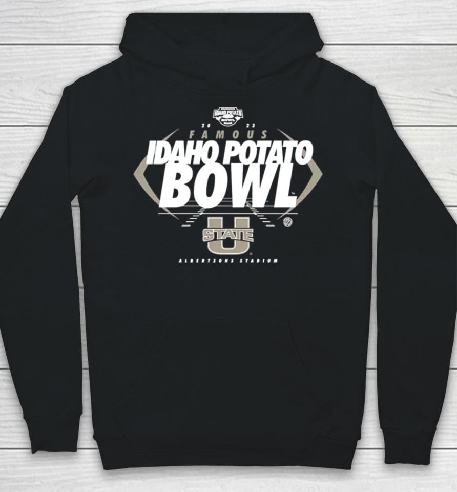 Utah State Aggies Famous Idaho Potato Bowl 2023 Albertsons Stadium Logo Hoodie