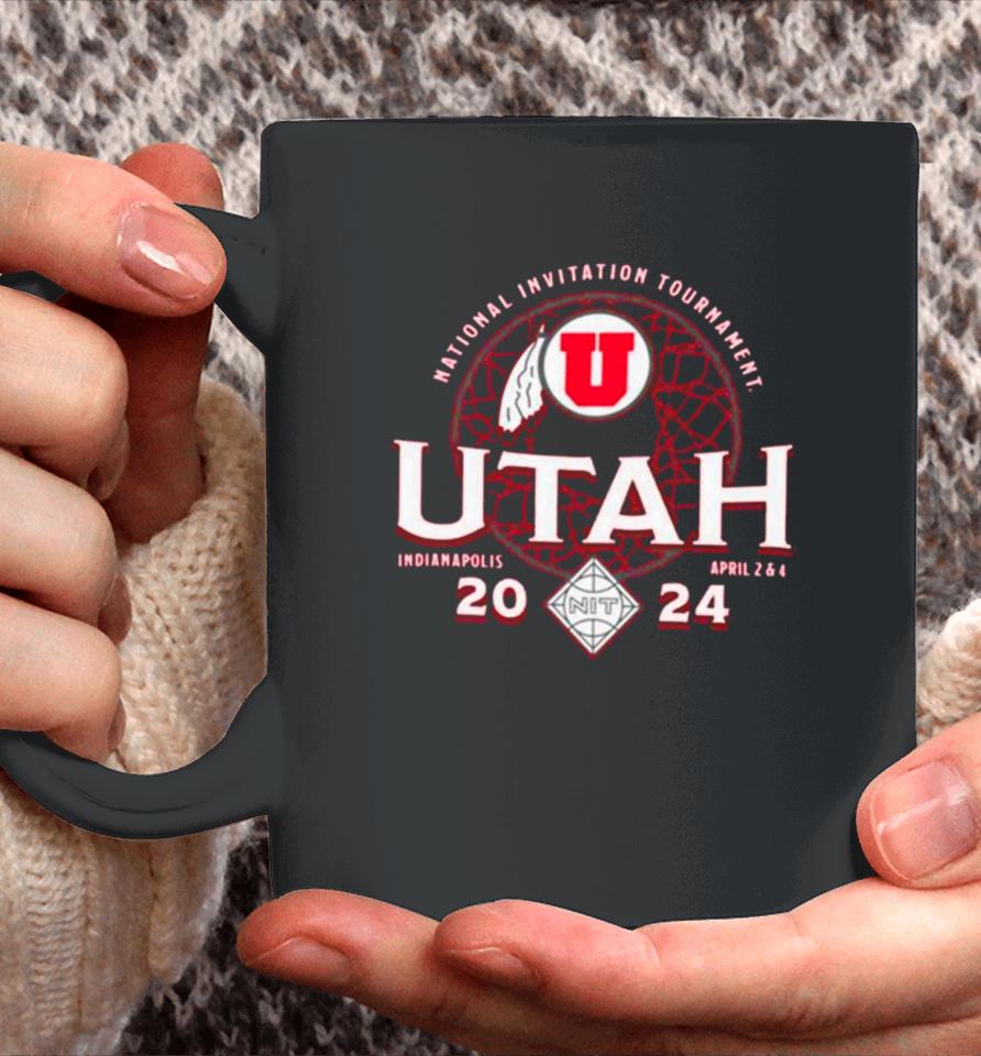 Utah Utes 2024 Division I Men’s Basketball Postseason Nit Champion Coffee Mug