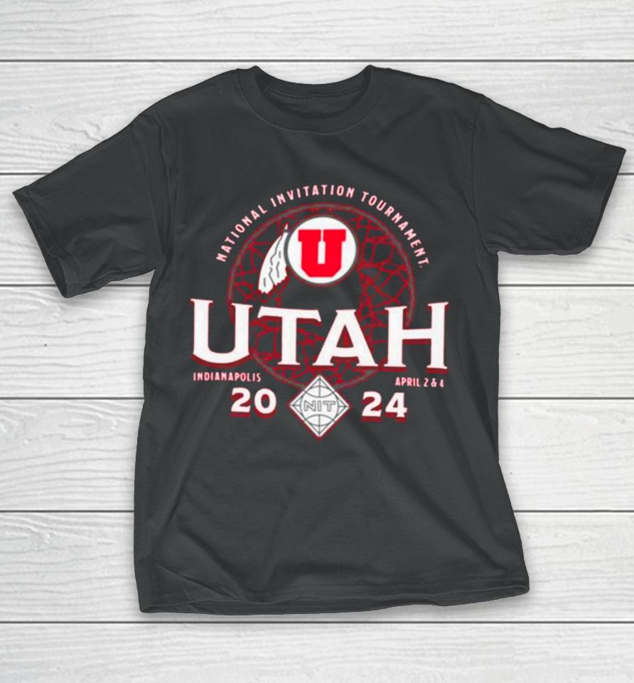 Utah Utes 2024 Division I Men’s Basketball Postseason Nit Champion T-Shirt
