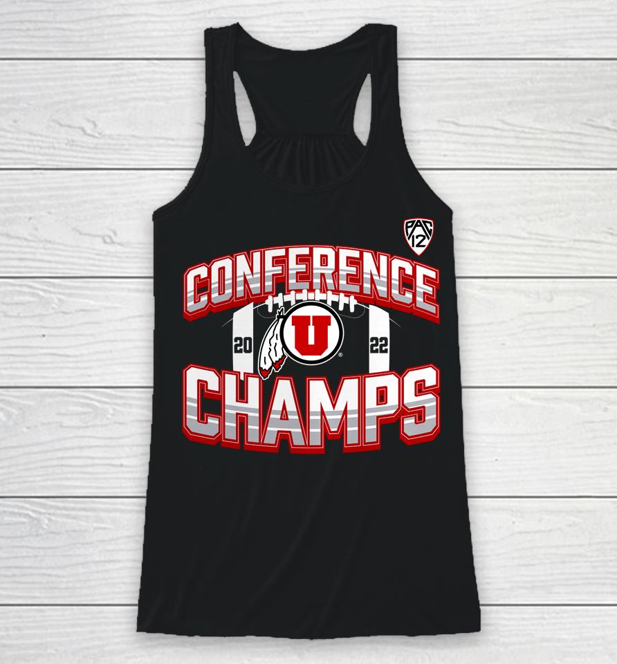 Utah Utes Pac-12 Football Conference Champions Icon Bold 2022 Racerback Tank