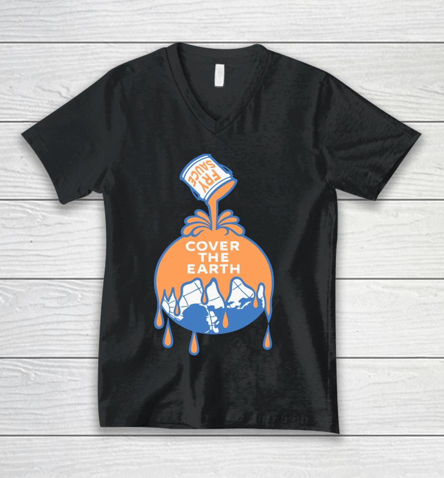 Utahupdates Fry Sauce Cover The Earth Unisex V-Neck T-Shirt