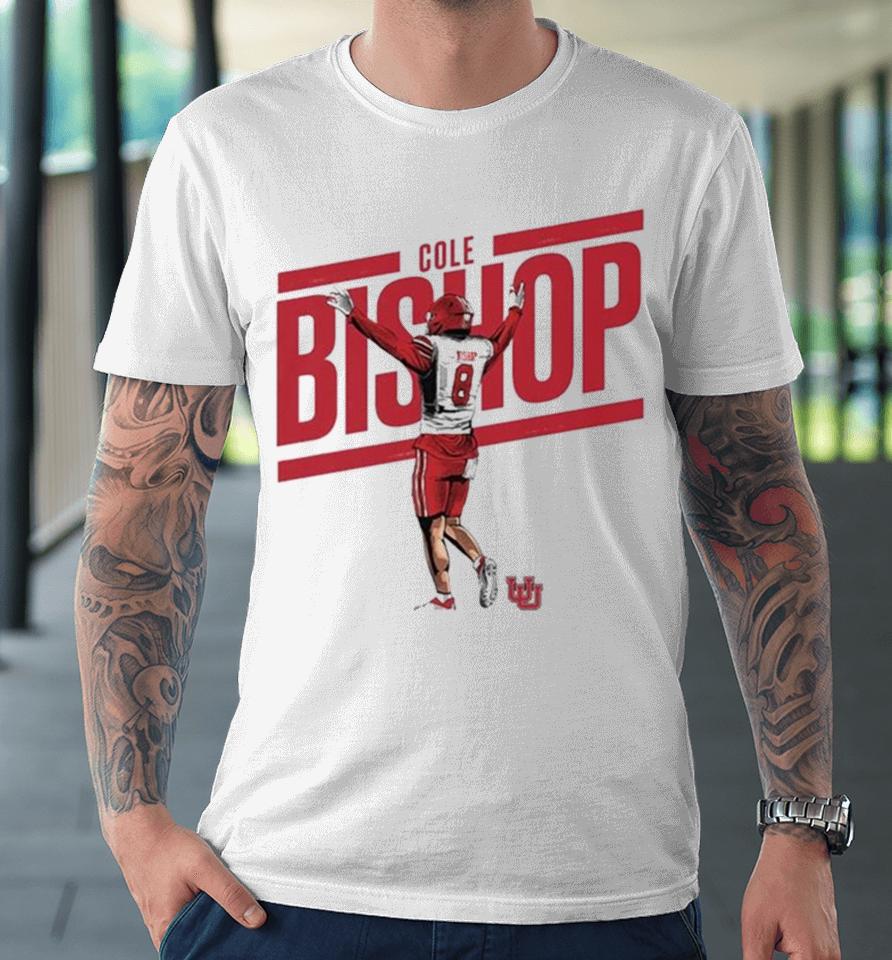 Ute Utah Football Cole Bishop #8 Premium T-Shirt