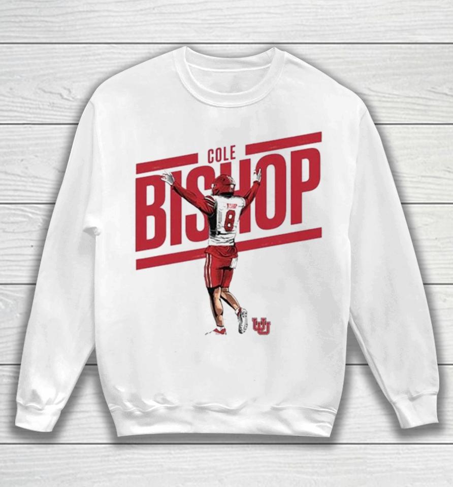 Ute Utah Football Cole Bishop #8 Sweatshirt