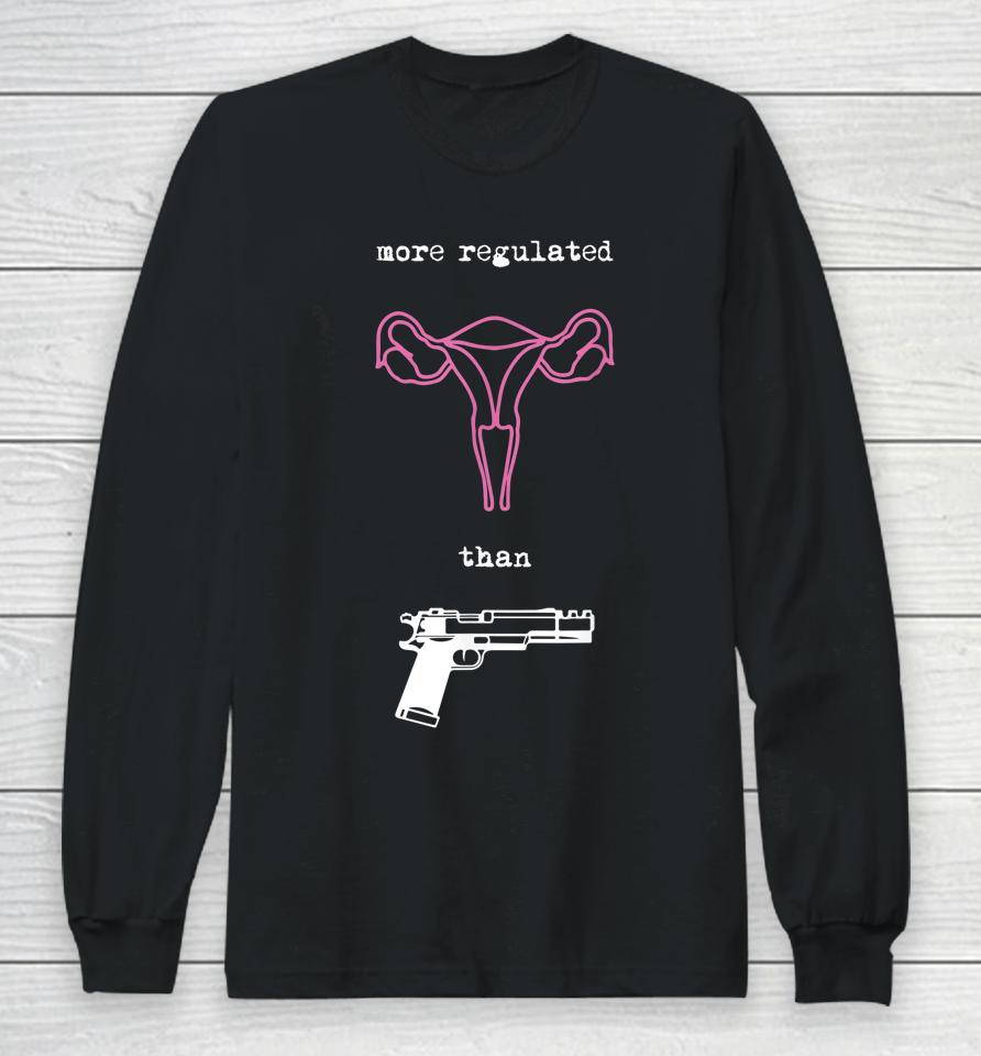 Uterus More Regulated Than Guns Pro Choice Reproductive Long Sleeve T-Shirt