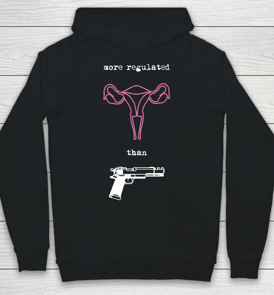 Uterus More Regulated Than Guns Pro Choice Reproductive Hoodie