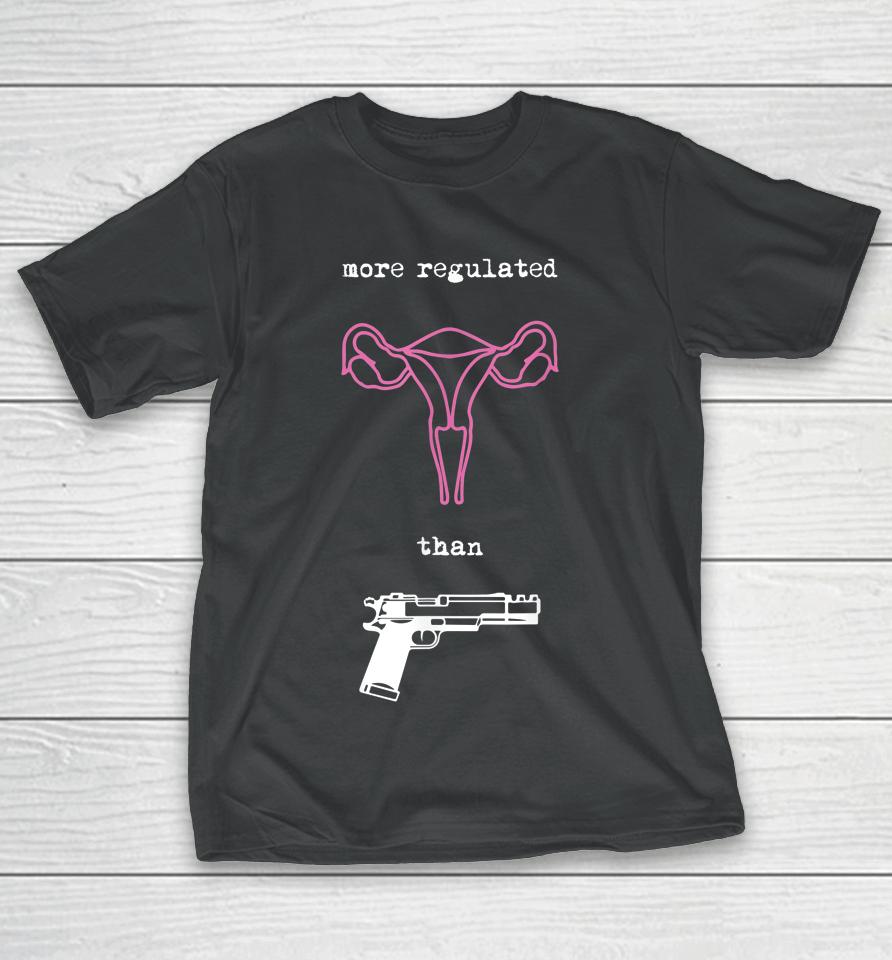 Uterus More Regulated Than Guns Pro Choice Reproductive T-Shirt