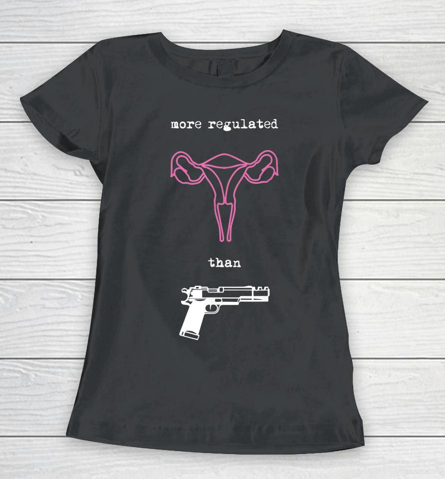 Uterus More Regulated Than Guns Pro Choice Reproductive Women T-Shirt