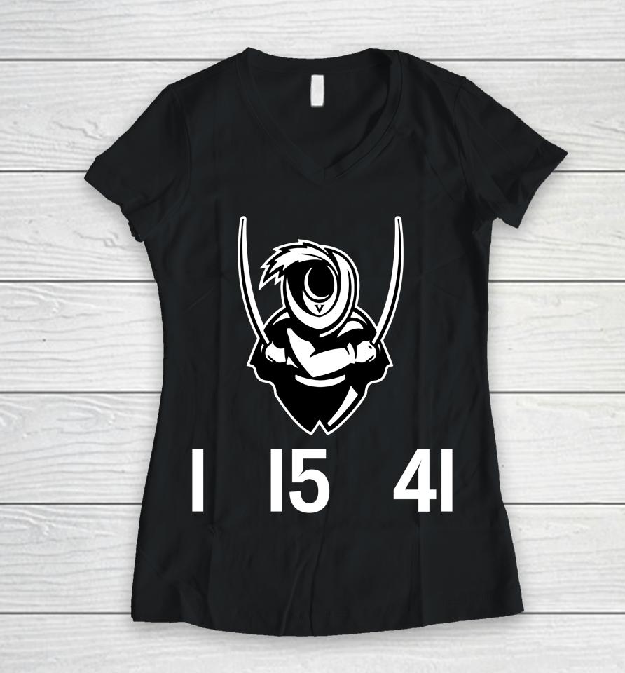 Uva Book Stores Uva Strong 1 15 41 Fenwick Cavalier Dark Mode Women V-Neck T-Shirt