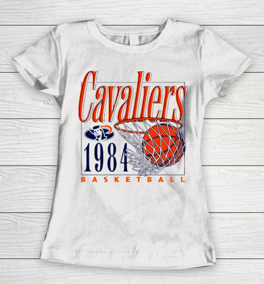 Uva Cavaliers Men’s Basketball 1984 Retro Logo Women T-Shirt