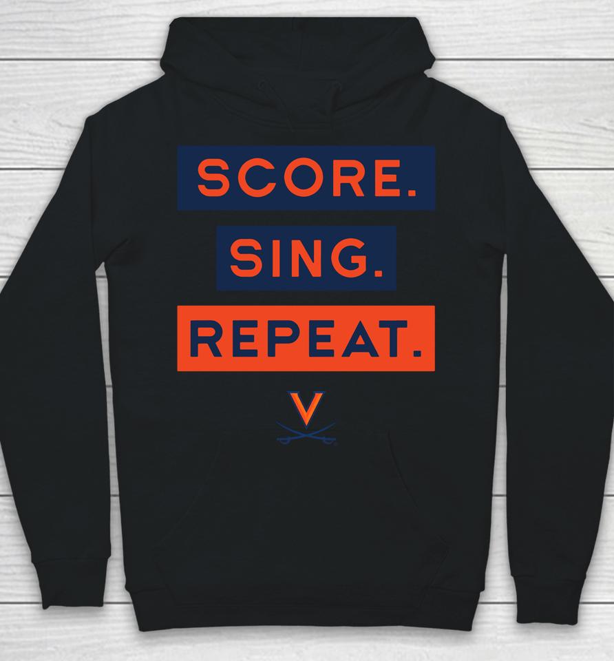 Uva Sing Score Repeat Gray Performance Hoodie