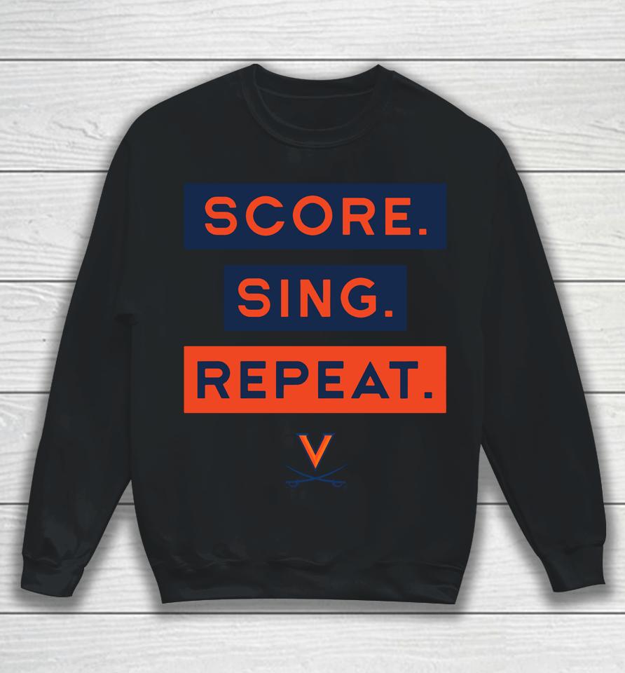Uva Sing Score Repeat Gray Performance Sweatshirt