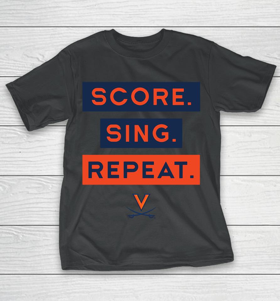 Uva Sing Score Repeat Gray Performance T-Shirt