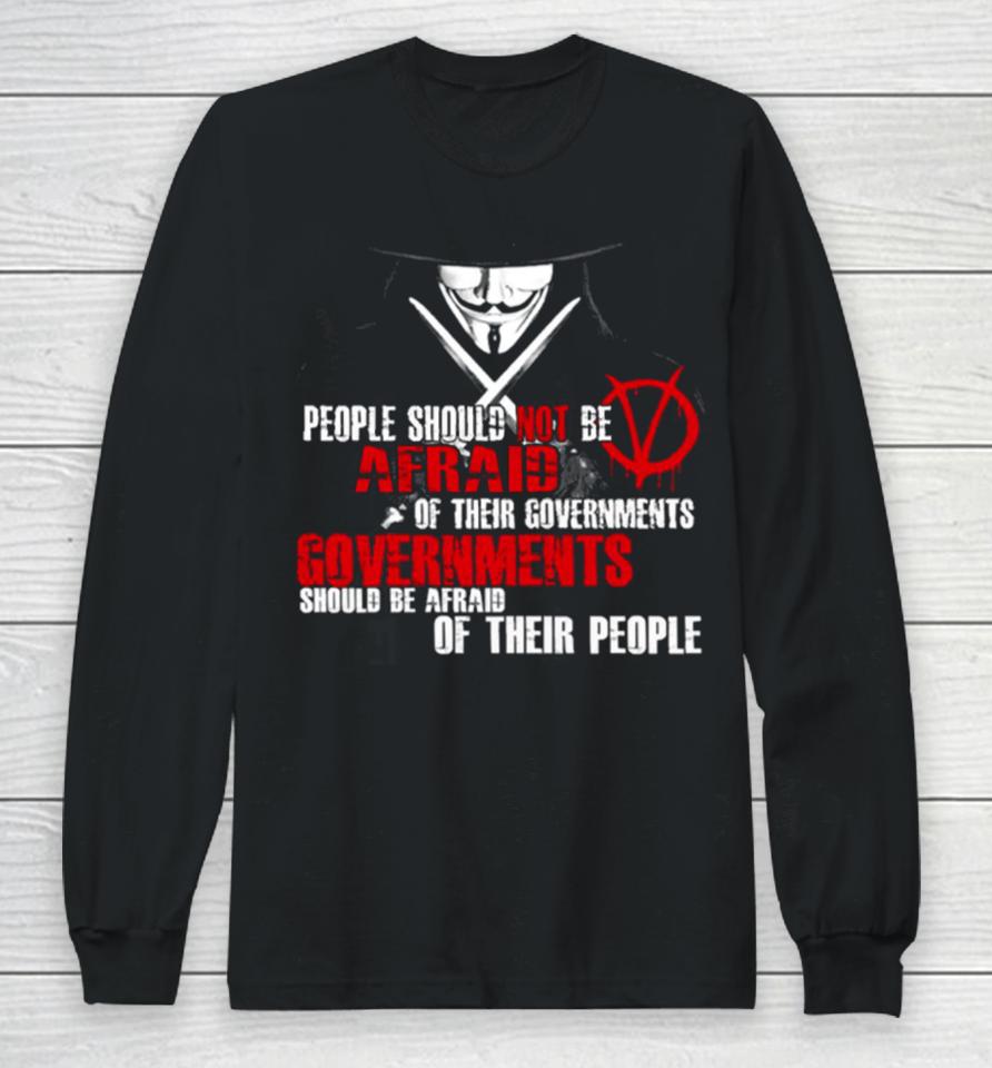 V For Vendetta Guy Fawkes Conspiracy Quote Long Sleeve T-Shirt