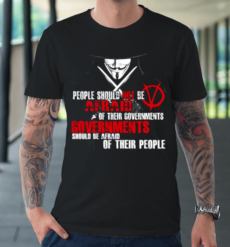 V For Vendetta Guy Fawkes Conspiracy Quote Premium T-Shirt