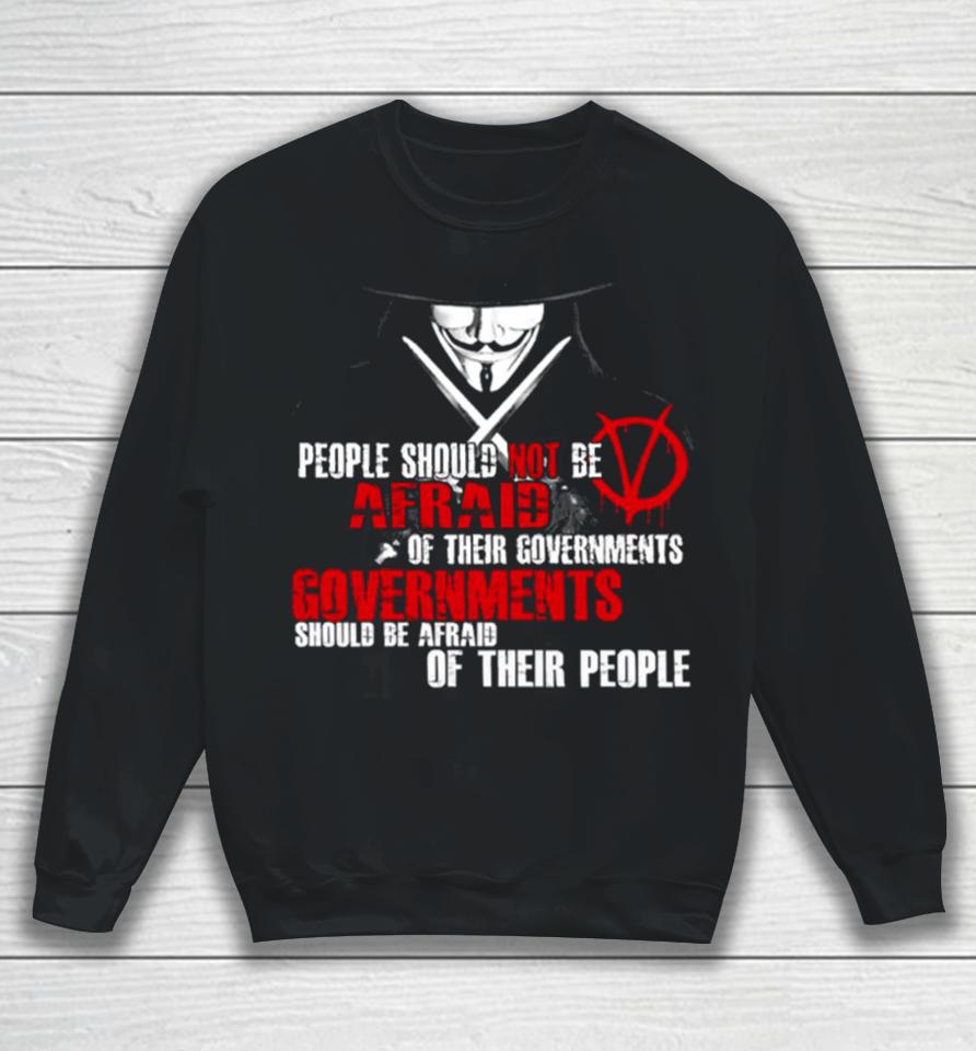 V For Vendetta Guy Fawkes Conspiracy Quote Sweatshirt