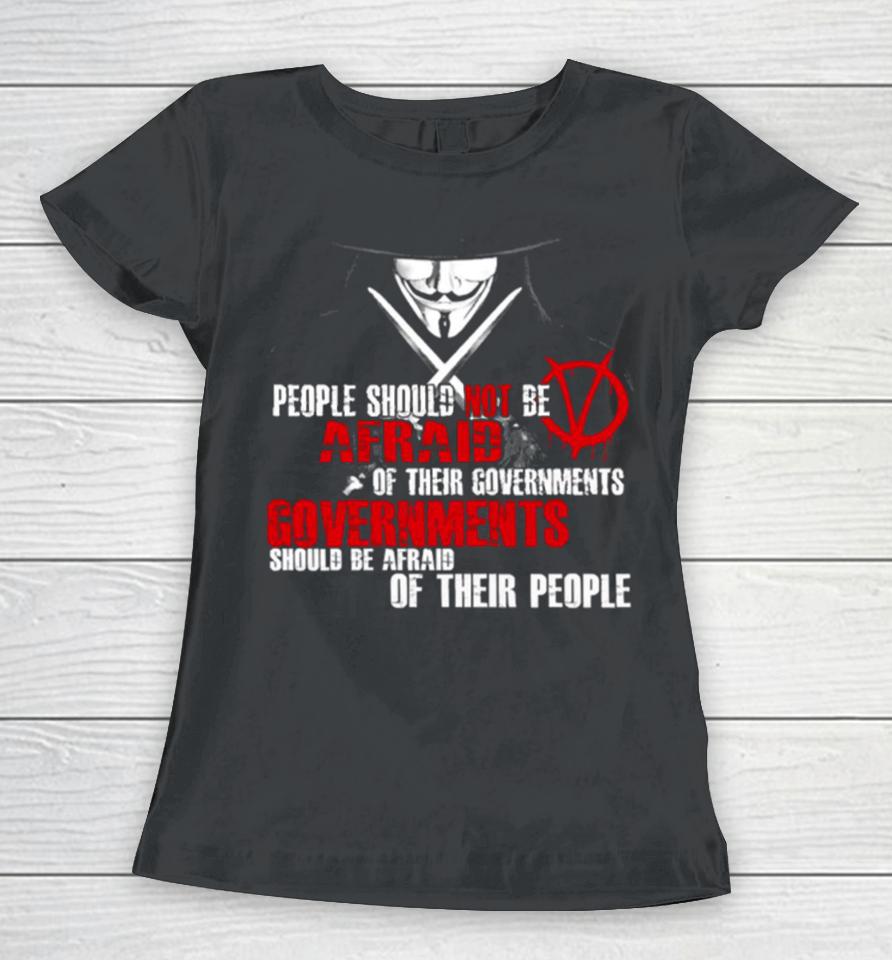 V For Vendetta Guy Fawkes Conspiracy Quote Women T-Shirt