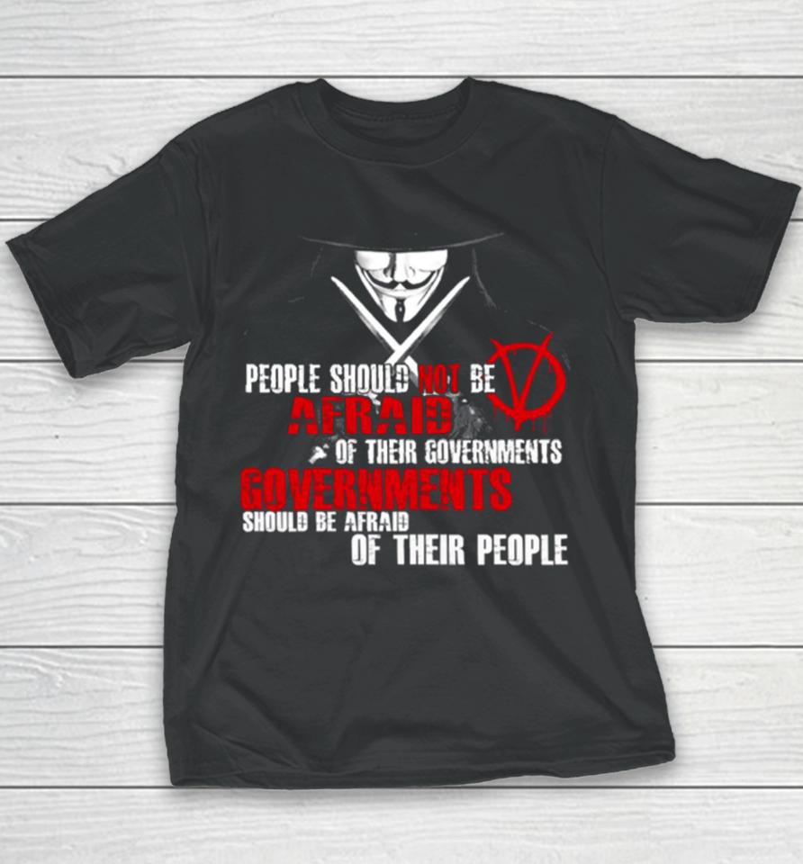 V For Vendetta Guy Fawkes Conspiracy Quote Youth T-Shirt