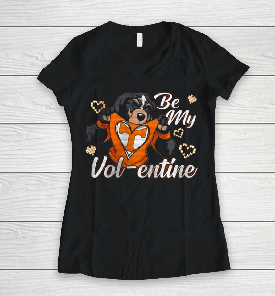 Valentine Tennessee Volunteers Be My Volentine Women V-Neck T-Shirt