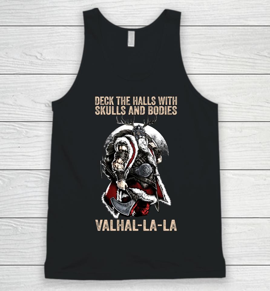 Valhalla-La Deck The Halls With Skulls And Bodies Vintage Unisex Tank Top