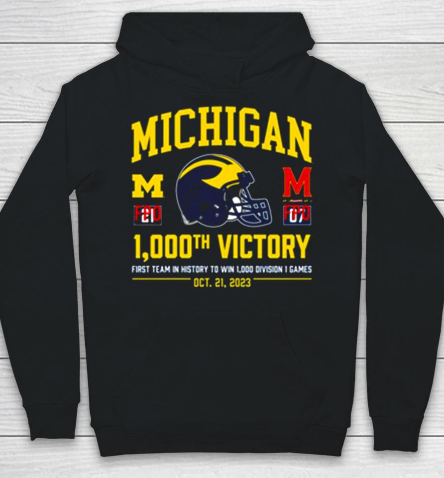 Valiant University Of Michigan Football 1000Th Win 2023 Hoodie