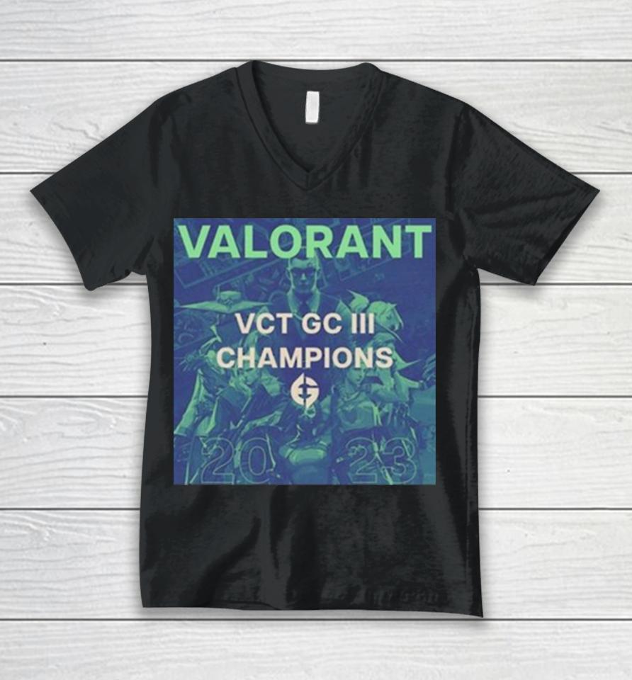 Valorant Vct Gc Iii Champions 2023 Unisex V-Neck T-Shirt