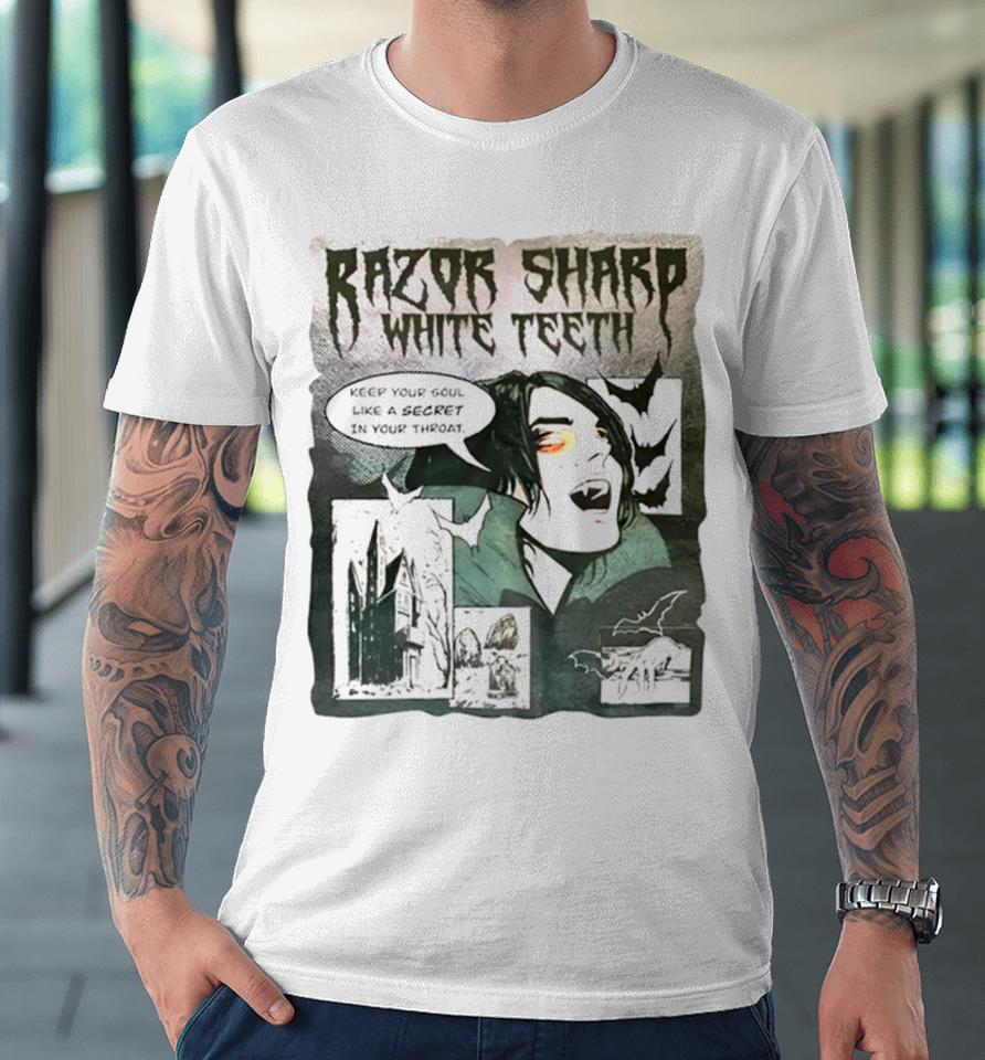 Vampire Razor Sharp White Teeth Premium T-Shirt