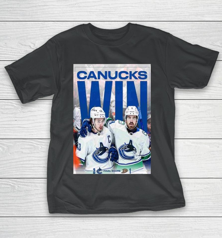 Vancouver Canucks Defeated The Ducks 2024 T-Shirt