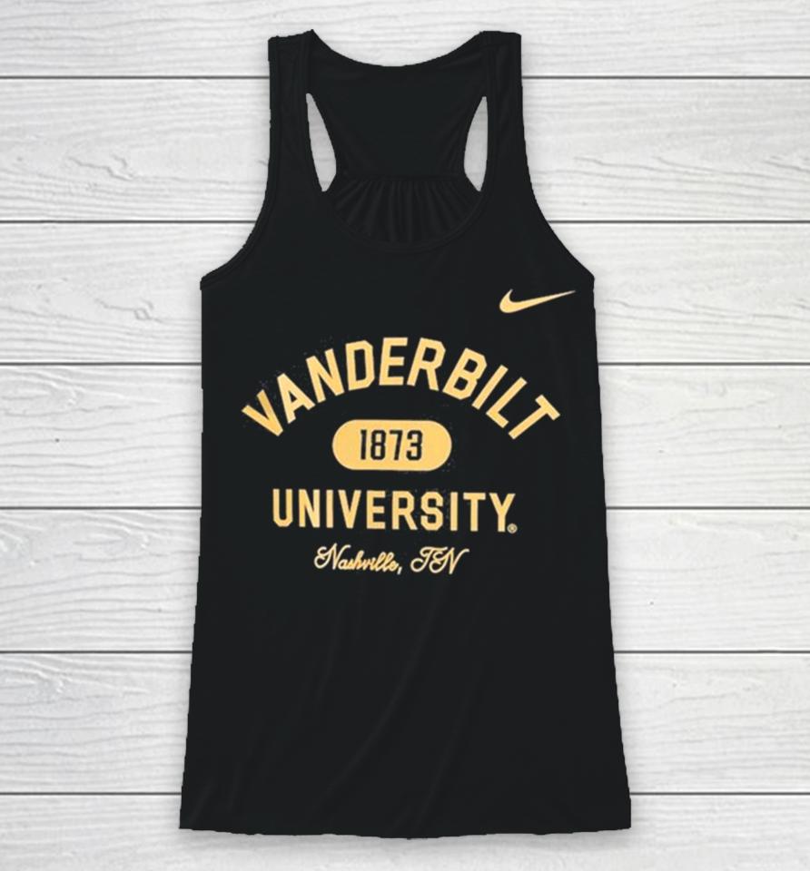 Vanderbilt Commodores Nike University Nashville Tn 1873 Racerback Tank