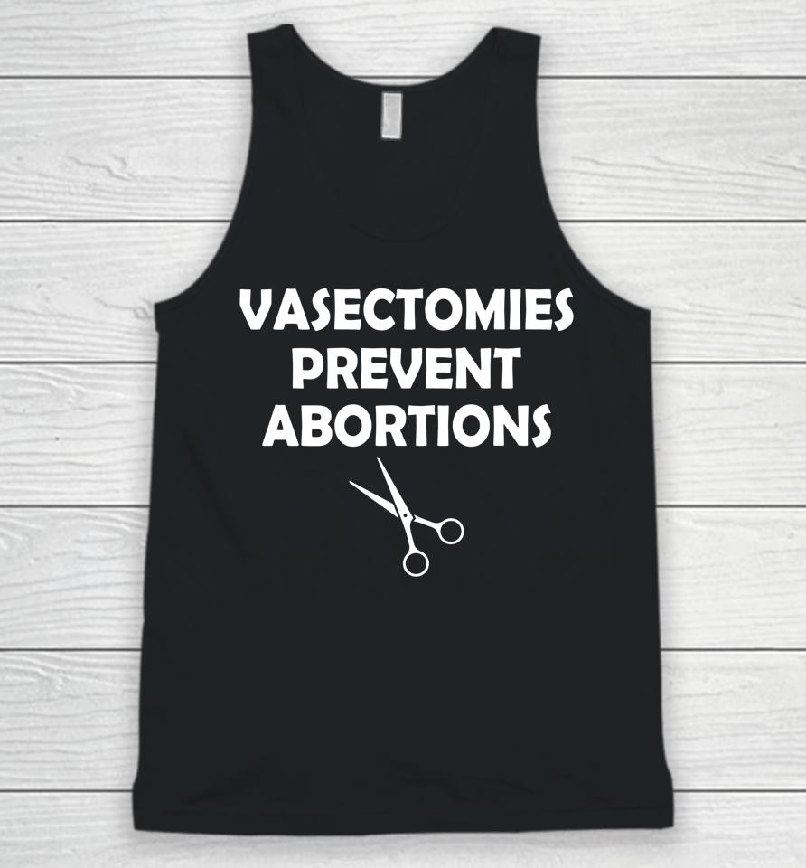Vasectomies Prevent Abortion Feminist Women Right Pro-Choice Unisex Tank Top