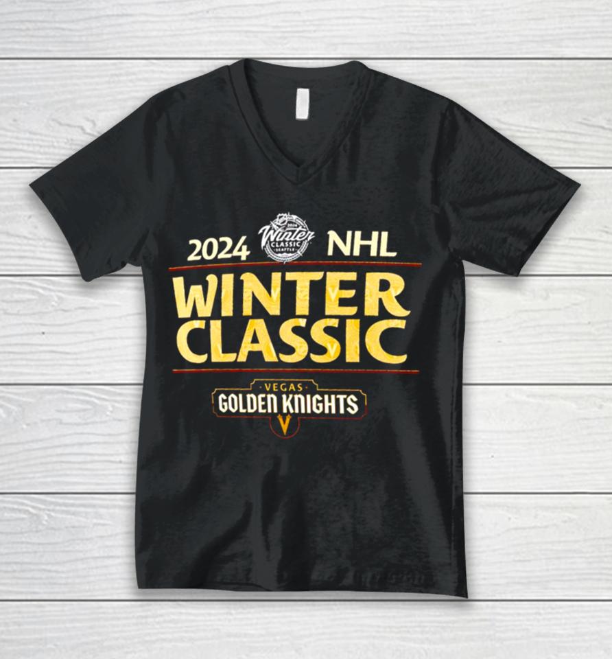 Vegas Golden Knights 2024 Nhl Winter Classic Unisex V-Neck T-Shirt