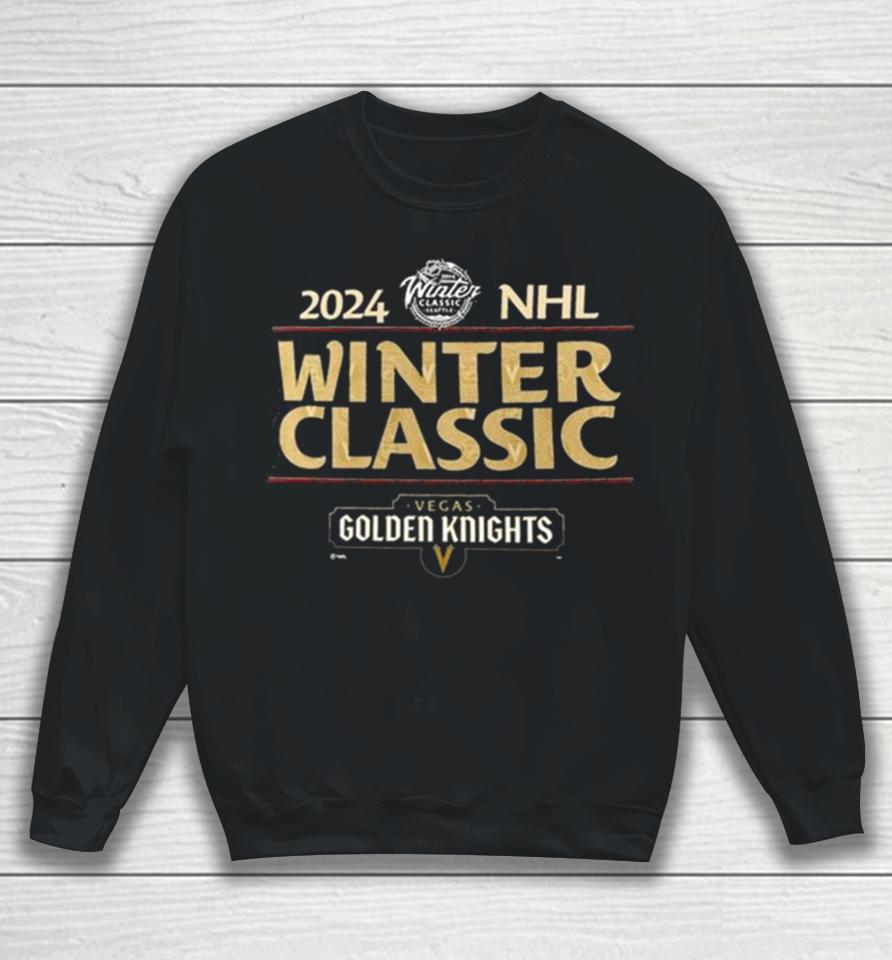 Vegas Golden Knights 2024 Nhl Winter Classic Text Driven Sweatshirt
