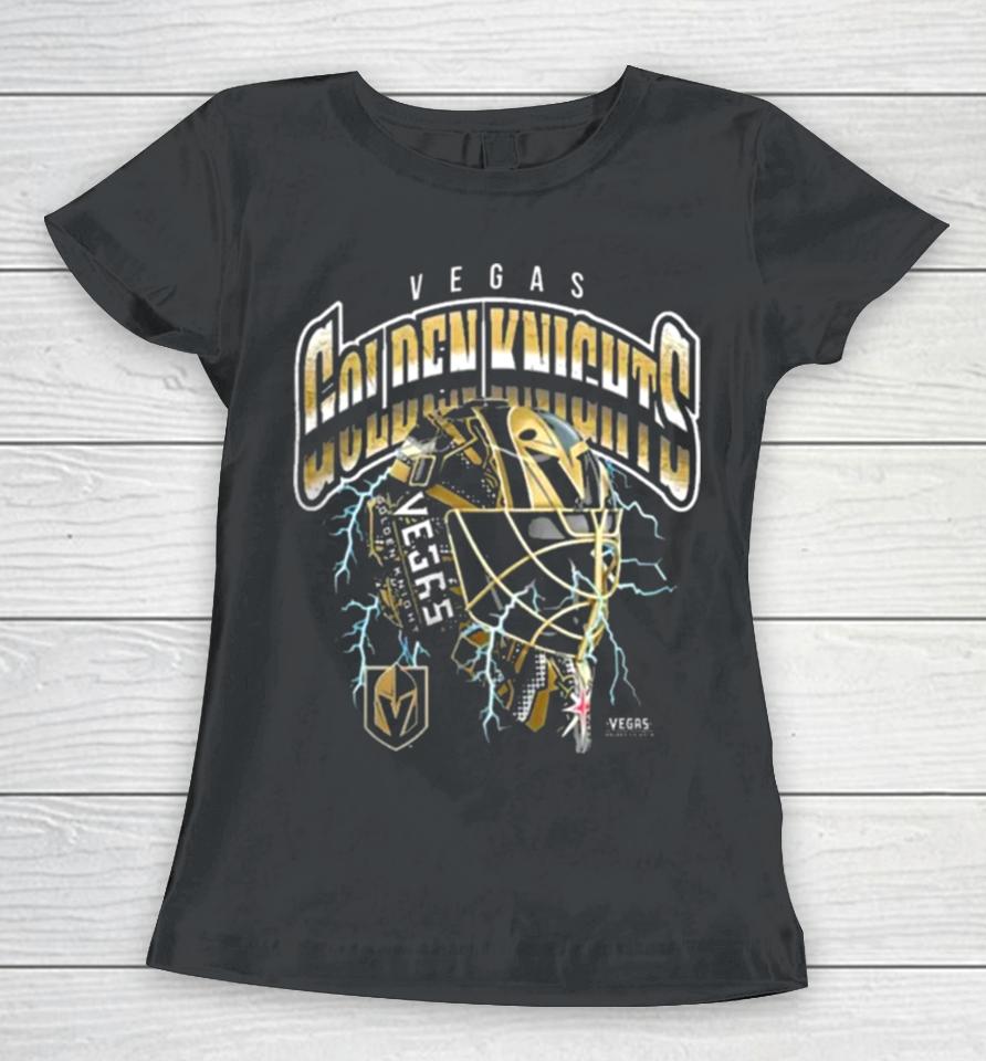 Vegas Golden Knights Crease Lightning Women T-Shirt