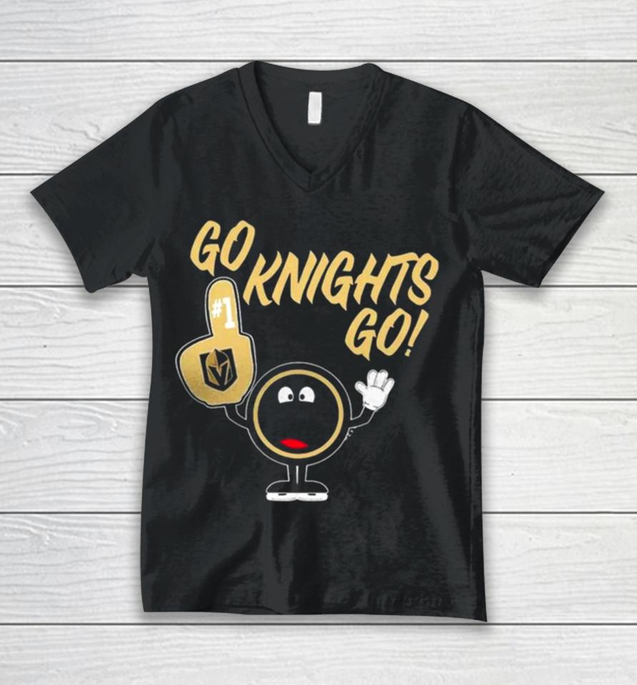 Vegas Golden Knights Go Knights Go Levelwear Unisex V-Neck T-Shirt