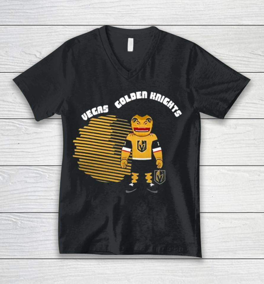 Vegas Golden Knights Levelwear Black Podium Unisex V-Neck T-Shirt