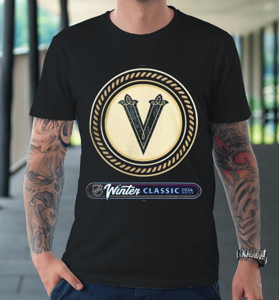 Vegas Golden Knights Logo 2024 Nhl Winter Classic Local Premium T-Shirt